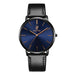 Watch Featuring Leather Strap and Quartz Movement - Colour 4
