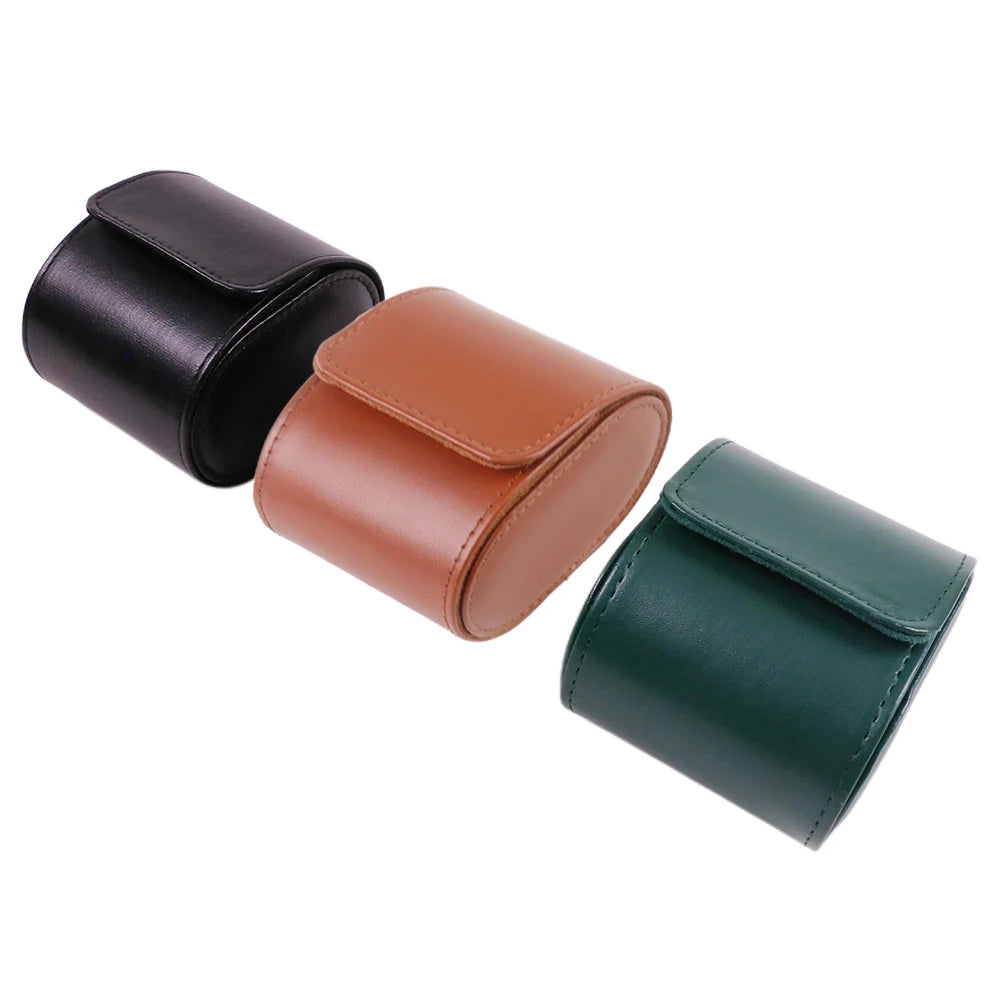 Leatherette Watch Travel Roll Organizer Case Compact