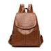 Backpack with Front Flap Pocket And Side Pockets - Yellow Brown V2