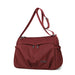 Waterproof Crossbody Tote With Spacious Pocket Layout - Red
