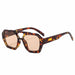 Fashion Retro Big Frame Sunglasses Double Bridge - Flower Champ