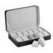 Watch Box Zippered Travel Case for Jewellery Display - Black 12