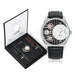 Gearwork Prestige Timepiece Gift Set with Dual Straps - Black Silver
