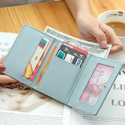 Wallet with Cartoon Animals Hasp Closure for Daily Use - WO2MEN