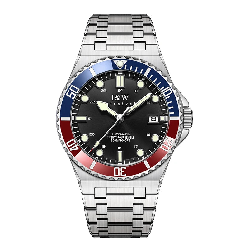 Automatic Diver Watch 300M Water Resistant Luminous