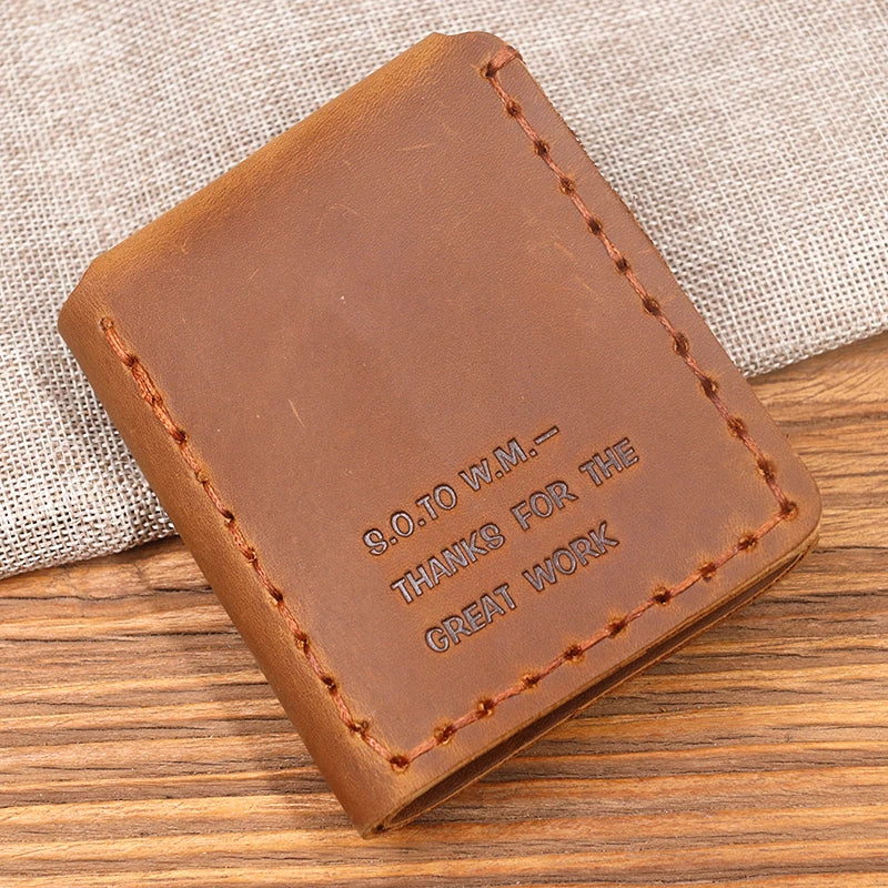 Trifold Wallet Vintage Style Compact Everyday