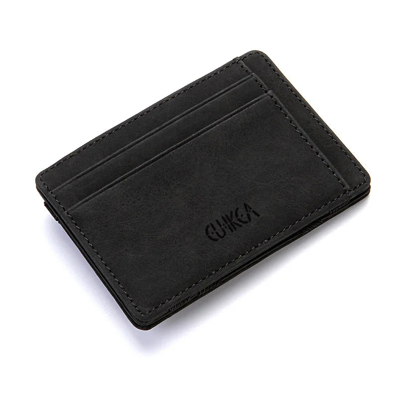 Premium Slim Card Holder Wallet With Internal Zipper