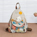 Luxury Linen Travel Backpack with 3D Pumpkin Pattern - Colour B
