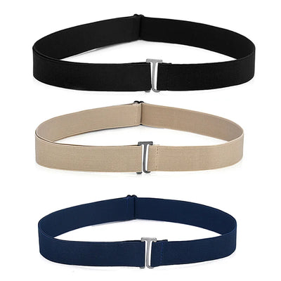 Waistband Women Invisible Belt Buckle Elastic Belt