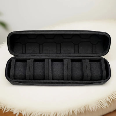 Refined Five Slot Watch Case for Travel with Cushions