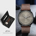Timeless Calendar Quartz Watch Gift Box Set With Pen - Brown Black