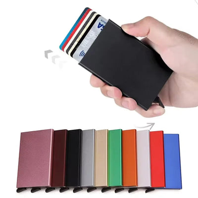 Slim RFID Card Holder With Pop Up Cards Design Premium - WO2MEN