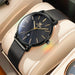 Luxury Women Watch with Mesh Strap Date Display - All Black
