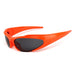 Sunglasses UV400 Protection Mirrored Lens Frame - C V8