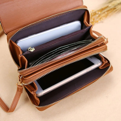 Wallet Crossbody with Card Slots and Removable Strap - WO2MEN