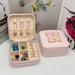 Initial Letter Jewelry Storage Box Travel Organizer - N