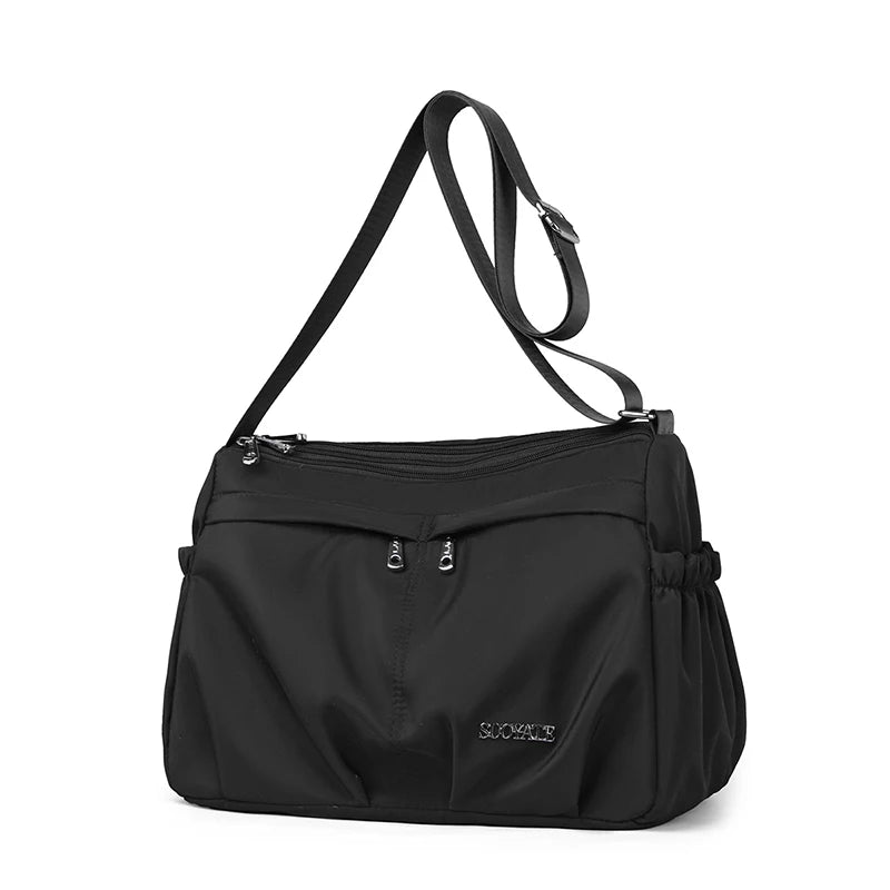 Waterproof Crossbody Tote With Spacious Pocket Layout