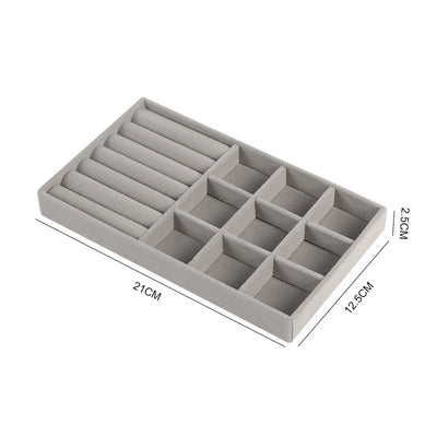 Stackable Jewelry Display Tray for Rings and Earrings