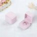 Ring Storage Box with Cushioned Interior Organizer - Pink