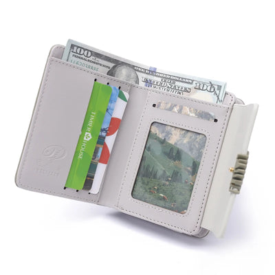 Floral Leaf Wallet with Card Holder Clasp Everyday - WO2MEN