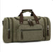 Canvas Travel Handbag Large Capacity Duffle Lightweight - Green