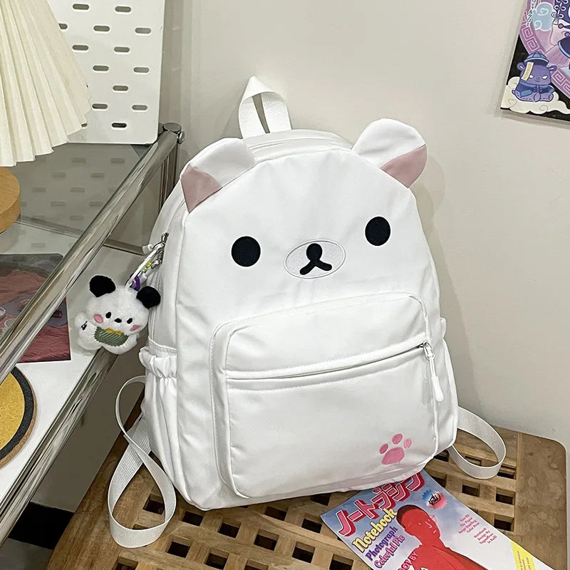 Backpack Bear Design Anime Theme for Daily Use
