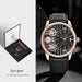 Gearwork Prestige Timepiece Gift Set with Dual Straps - Black Rose Gold