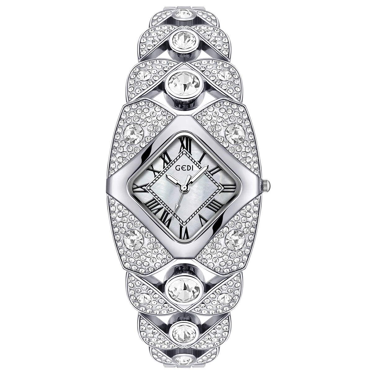 Luxury Ladies Watch Bracelet with Embellished Band