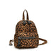Leopard Print Backpack for Everyday City Travel Style - Brown