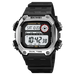 Digital Stopwatch Watch with Dual Time Functionality - Silver Black