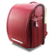 School Backpack For Kids With Front ID Window - Wine Red