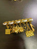 Belt with Charms And Pendants for Everyday Wardrobe - White Brooch