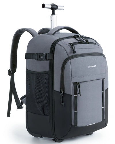 Wheeled Laptop Backpack Large Capacity for travel - Dark Grey