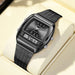 Watch Dual Display Quartz Timepiece for Everyday Use - Black