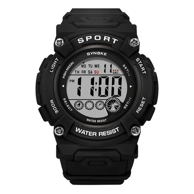Digital Sport Watch For Kids Water Resistant 50M