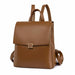 Backpack with Clean Lines for Daily Wear and Travel - Brown