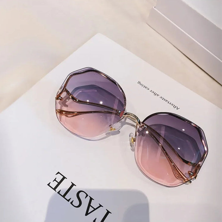 Sunglasses Polygon Frame with Curved Edges for City - WO2MEN