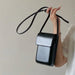 Compact PU Leather Flap Crossbody Bag Everyday Use - Black V2