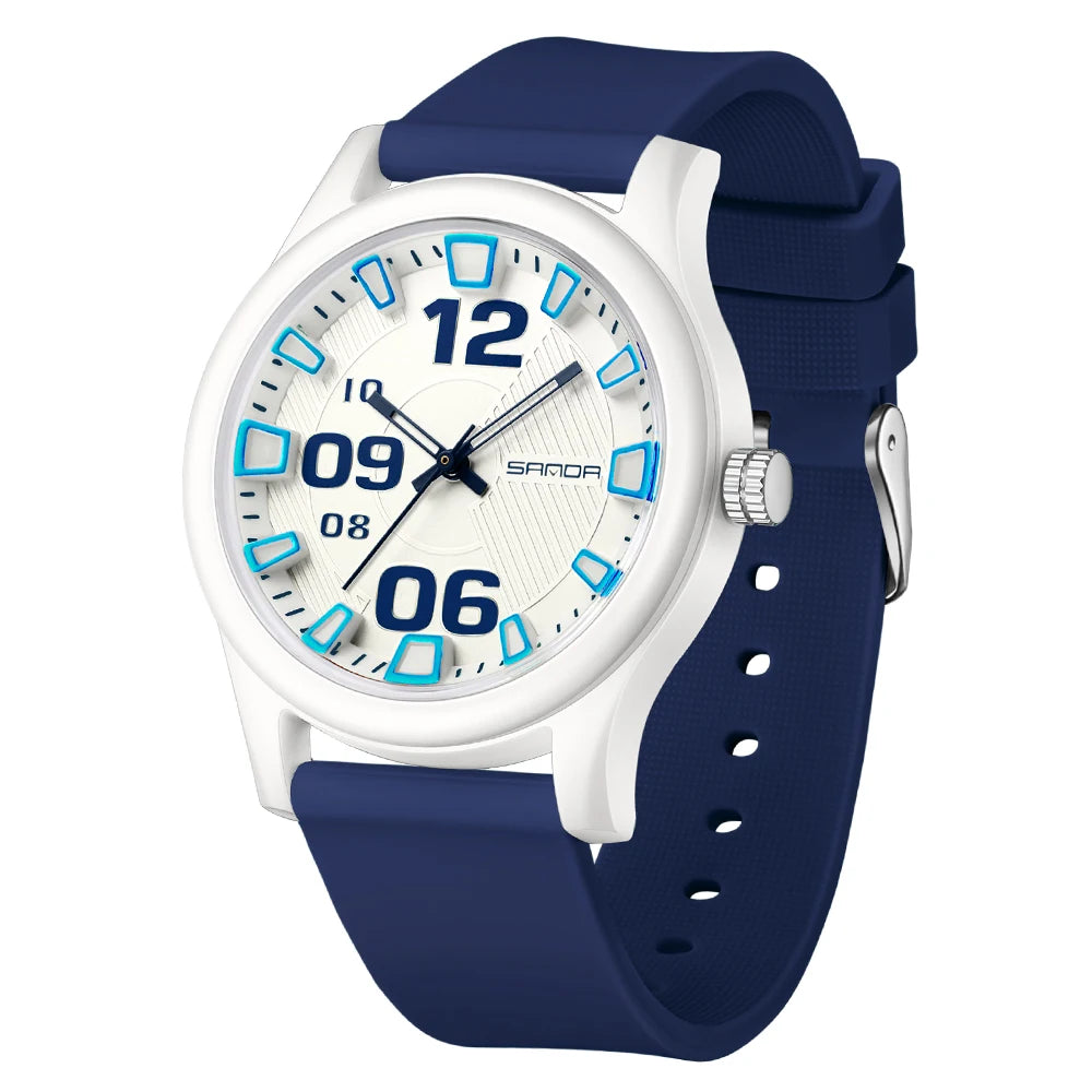 Casual Silicone Strap Watch Analog Digital Timepiece