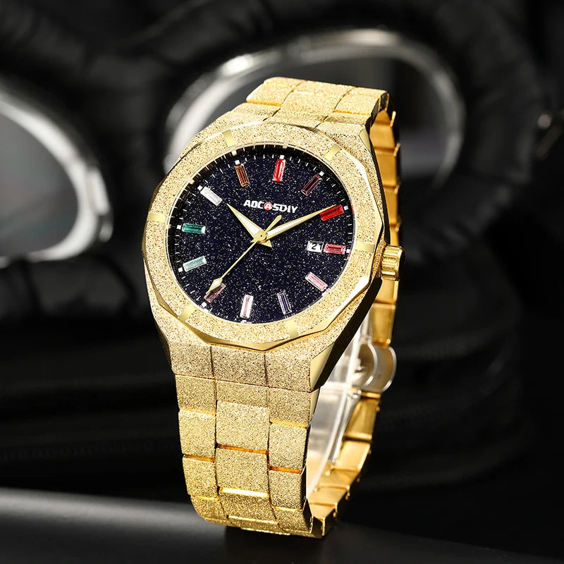 Luxurious Quartz Wristwatch with Luminous Hands