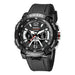 Analog Digital Sport Watch with Water Resistance - Black