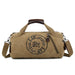Durable Canvas Duffel Bag for Travel and Gym Use - Khaki