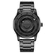 Planet Design Floating Magnetic Pointer Watch - Black Steel