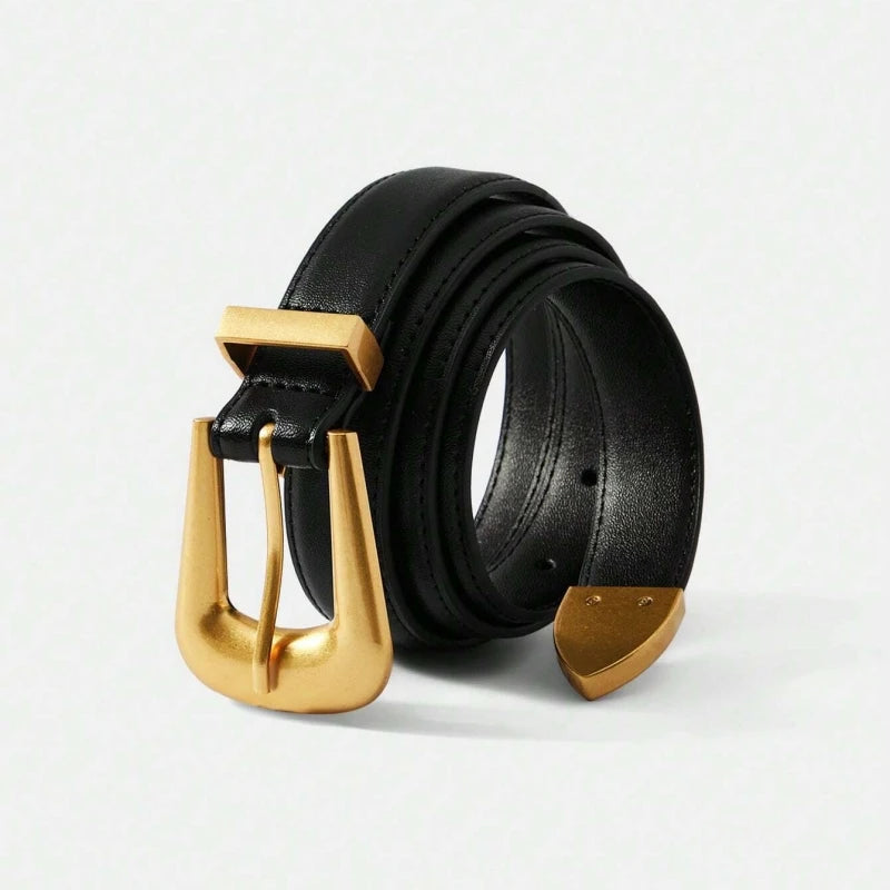 Belt with Classic Buckle for Everyday Wear And Dress