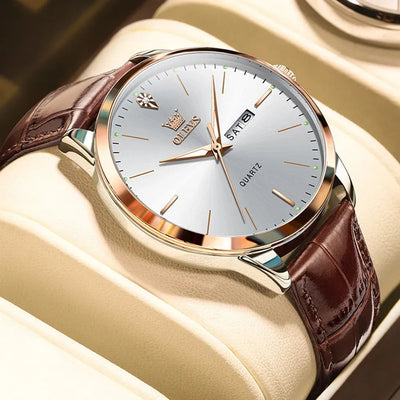 Watch Craft Week Calendar Quartz with Leather Strap - WO2MEN