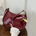 Shoulder Bag Flap Silhouette Cherry Pendant Charm - Red