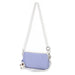 Handbag with Crossbody Strap Compact Rectangular Design - Dynamic Lilac Patchwork