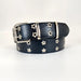 Belt Studded PU Leather Chain with Star Grommets - StarElet Line Belt