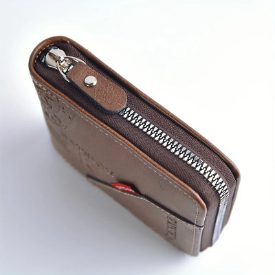 Compact Zip Around Coin Wallet With Card Slots Daily