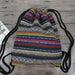 Backpack Drawstring Ethnic Pattern Bag Boho Chic - No V14
